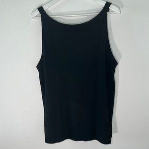J.Jill Black Tank Top w/ Back Tie